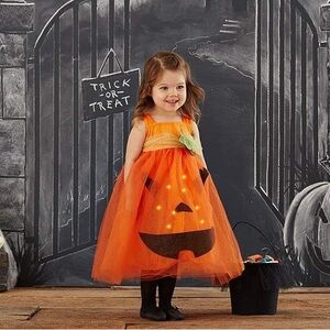 Pumpkin Light Up Tutu Dress- pottery barn kids